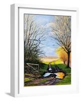 Puddle on the Path-Michel Bultet-Framed Giclee Print