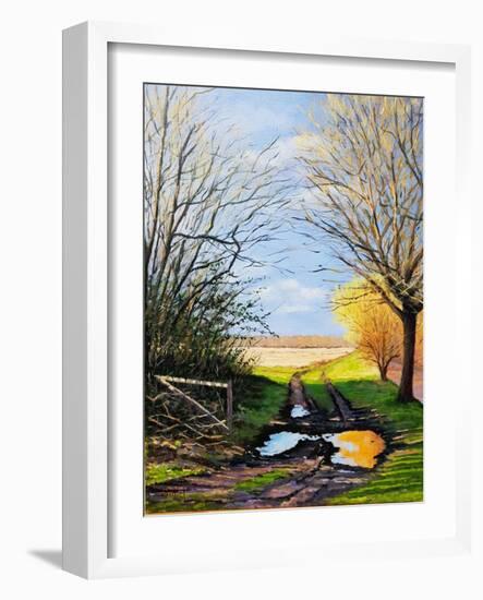 Puddle on the Path-Michel Bultet-Framed Giclee Print