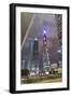 Pudong Financial District at Night, Shanghai, China, Asia-G & M Therin-Weise-Framed Photographic Print