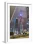 Pudong Financial District at Night, Shanghai, China, Asia-G & M Therin-Weise-Framed Photographic Print