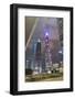 Pudong Financial District at Night, Shanghai, China, Asia-G & M Therin-Weise-Framed Photographic Print