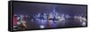 Pudong Skyline across the Huangpu River, Shanghai, China-Jon Arnold-Framed Stretched Canvas