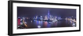 Pudong Skyline across the Huangpu River, Shanghai, China-Jon Arnold-Framed Photographic Print