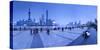 Pudong Skyline across the Huangpu River, the Bund, Shanghai, China-Jon Arnold-Stretched Canvas