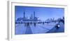 Pudong Skyline across the Huangpu River, the Bund, Shanghai, China-Jon Arnold-Framed Photographic Print