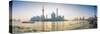 Pudong Skyline across the Huangpu River, the Bund, Shanghai, China-Jon Arnold-Stretched Canvas