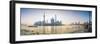 Pudong Skyline across the Huangpu River, the Bund, Shanghai, China-Jon Arnold-Framed Photographic Print