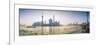 Pudong Skyline across the Huangpu River, the Bund, Shanghai, China-Jon Arnold-Framed Photographic Print