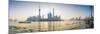 Pudong Skyline across the Huangpu River, the Bund, Shanghai, China-Jon Arnold-Mounted Photographic Print