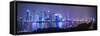 Pudong Skyline across the Huangpu River, the Bund, Shanghai, China-Jon Arnold-Framed Stretched Canvas