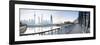 Pudong Skyline across the Suzhou Creek and Waibaidu Bridge, Shanghai, China-Jon Arnold-Framed Photographic Print