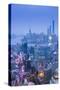 Pudong Skyline and East Nanjing Road, Shanghai, China-Jon Arnold-Stretched Canvas