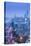 Pudong Skyline and East Nanjing Road, Shanghai, China-Jon Arnold-Stretched Canvas