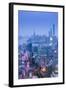 Pudong Skyline and East Nanjing Road, Shanghai, China-Jon Arnold-Framed Photographic Print