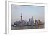 Pudong Skyline and Huangpu River, Shanghai, China-Peter Adams-Framed Photographic Print