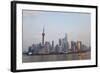 Pudong Skyline and Huangpu River, Shanghai, China-Peter Adams-Framed Photographic Print