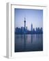 Pudong Skyline and Oriental Pearl Tower, Pudong District, Shanghai, China-Walter Bibikow-Framed Photographic Print