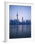 Pudong Skyline and Oriental Pearl Tower, Pudong District, Shanghai, China-Walter Bibikow-Framed Photographic Print