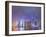 Pudong Skyline at Night across the Huangpu River, Shanghai, China, Asia-Amanda Hall-Framed Photographic Print