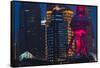 Pudong skyline dominated by Oriental Pearl TV Tower, Shanghai, China-Keren Su-Framed Stretched Canvas