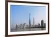 Pudong skyline dominated by Shanghai Tower by Huangpu River, Shanghai, China-Keren Su-Framed Photographic Print