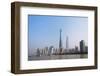 Pudong skyline dominated by Shanghai Tower by Huangpu River, Shanghai, China-Keren Su-Framed Photographic Print
