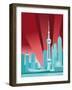 Pudong Skyline-null-Framed Giclee Print
