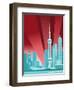 Pudong Skyline-null-Framed Premium Giclee Print