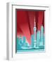 Pudong Skyline-null-Framed Premium Giclee Print