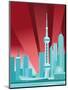Pudong Skyline-null-Mounted Premium Giclee Print