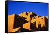 Pueblo and Blue Sky-Kevin Schafer-Framed Stretched Canvas
