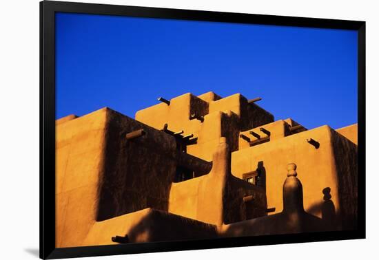 Pueblo and Blue Sky-Kevin Schafer-Framed Photographic Print