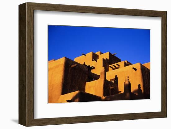 Pueblo and Blue Sky-Kevin Schafer-Framed Photographic Print