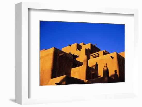 Pueblo and Blue Sky-Kevin Schafer-Framed Photographic Print