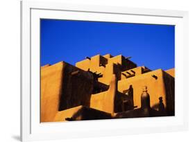 Pueblo and Blue Sky-Kevin Schafer-Framed Photographic Print