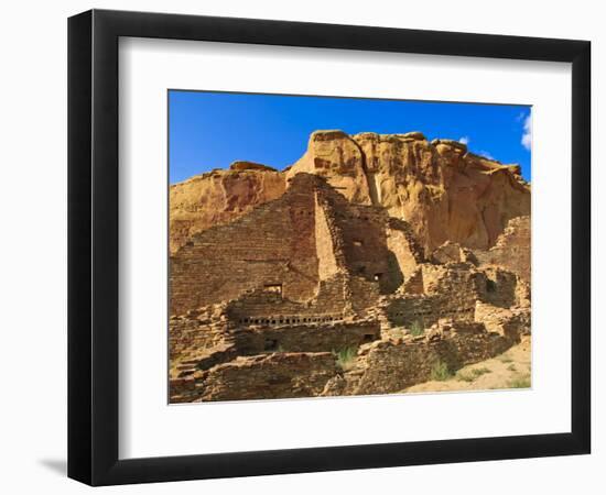 Pueblo Bonito Chaco Culture National Historical Park Scenery, New Mexico-Michael DeFreitas-Framed Photographic Print