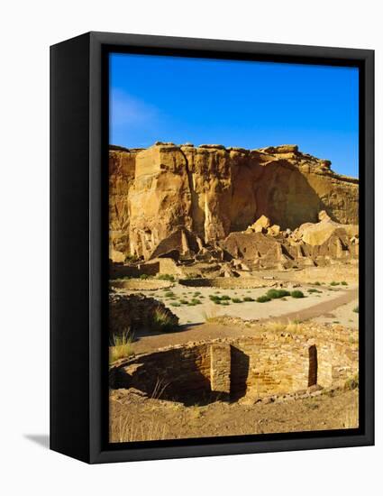 Pueblo Bonito Chaco Culture National Historical Park Scenery, New Mexico-Michael DeFreitas-Framed Stretched Canvas