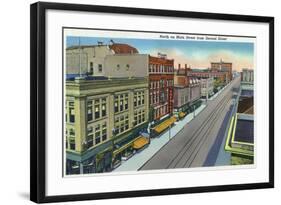 Pueblo, Colorado, Northern View down Main Street from Second Street-Lantern Press-Framed Art Print