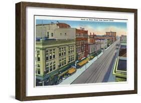 Pueblo, Colorado, Northern View down Main Street from Second Street-Lantern Press-Framed Art Print