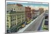 Pueblo, Colorado, Northern View down Main Street from Second Street-Lantern Press-Mounted Art Print