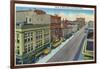 Pueblo, Colorado, Northern View down Main Street from Second Street-Lantern Press-Framed Art Print