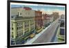 Pueblo, Colorado, Northern View down Main Street from Second Street-Lantern Press-Framed Art Print