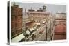 Pueblo, Colorado - Panoramic View of Main Street-Lantern Press-Stretched Canvas