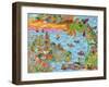 Pueblo del Mar-Debra Denise Purcell-Framed Giclee Print