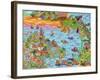 Pueblo del Mar-Debra Denise Purcell-Framed Giclee Print