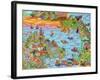 Pueblo del Mar-Debra Denise Purcell-Framed Giclee Print