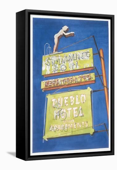 Pueblo Hotel, 2001-Lucy Masterman-Framed Stretched Canvas