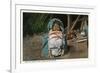 Pueblo Indian Baby Snug as a Bug in a Rug in his Papoose-Lantern Press-Framed Premium Giclee Print