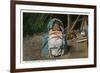 Pueblo Indian Baby Snug as a Bug in a Rug in his Papoose-Lantern Press-Framed Art Print