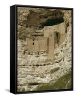 Pueblo Indian Montezuma Castle Dating from 1100-1400 AD, Sinagua, Arizona, USA-Walter Rawlings-Framed Stretched Canvas